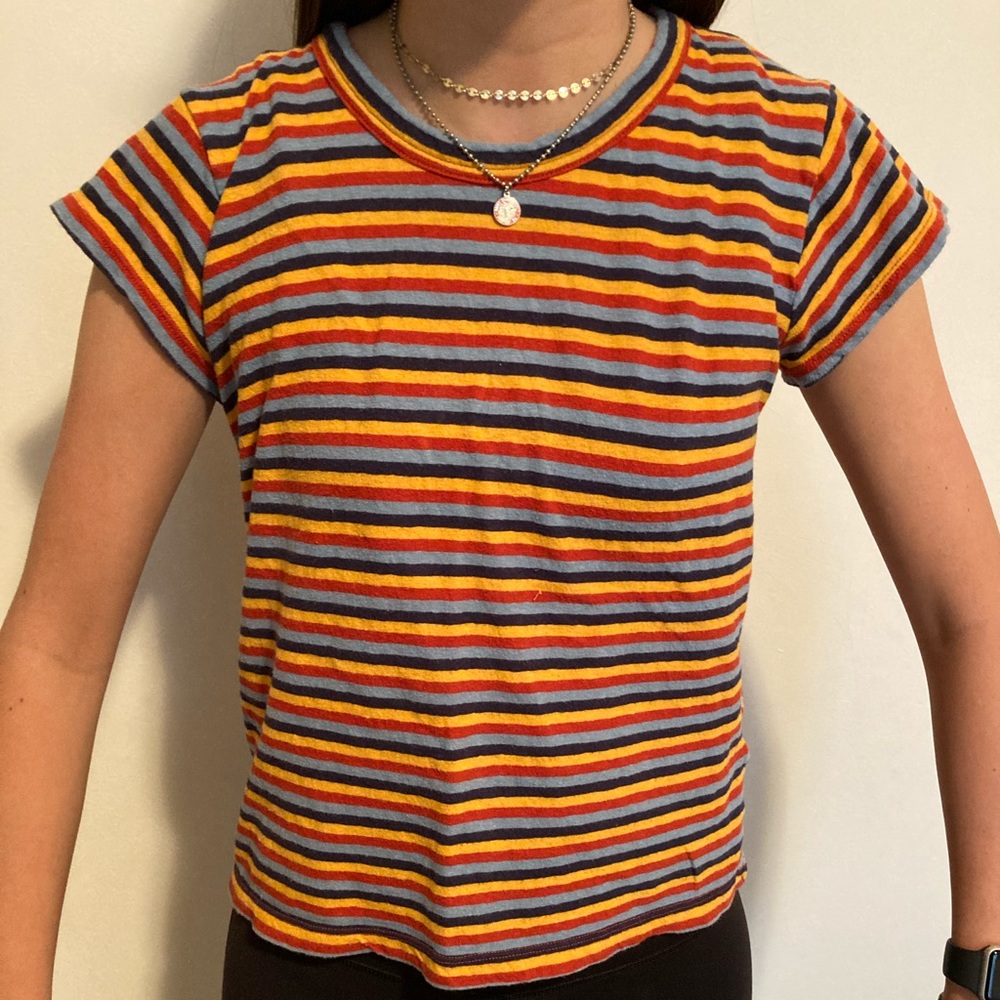 stripped madewell t-shirt